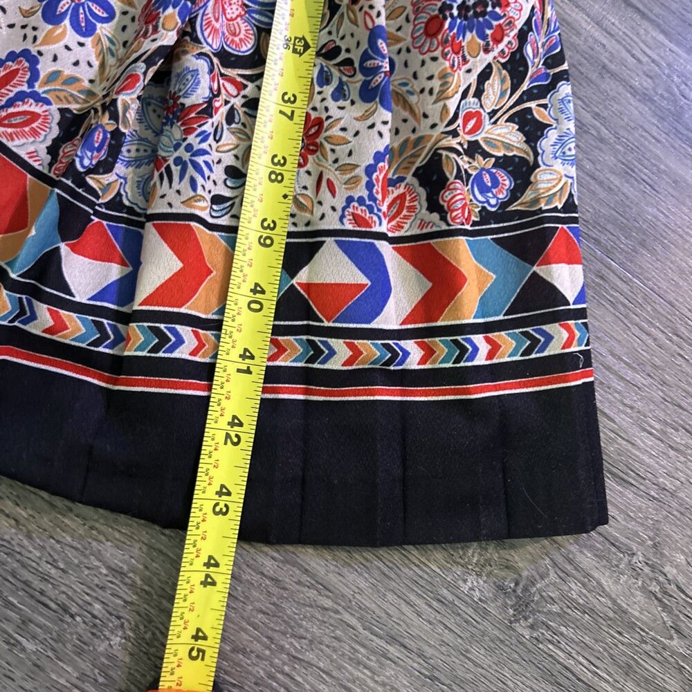 Vintage 80s Midi Dress In 1950s Style Pleated Puff Sleeve - Picture 11 of 12